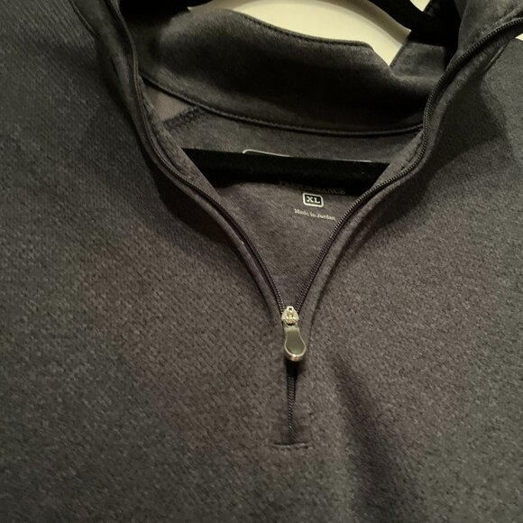 Pebble Beach Performance Gray Quarter Zip Long Sleeve Top Size XL 💗 - Picture 5 of 9